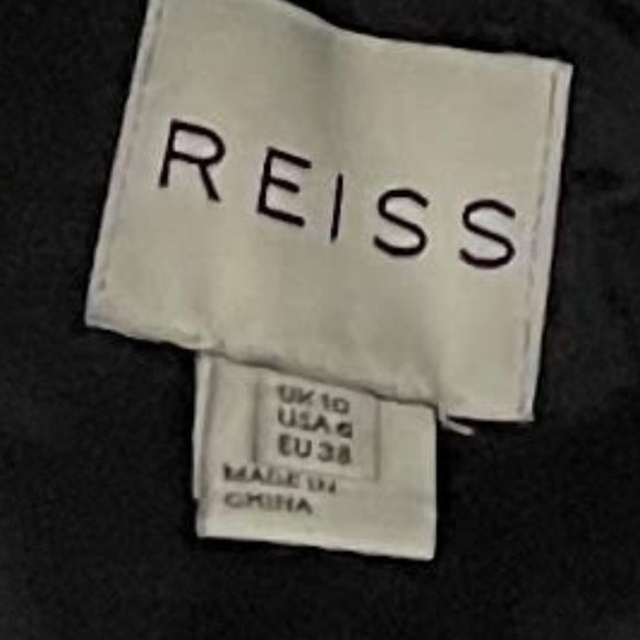 Reiss Size 6 Maya Black Lace Sleeveless Cocktail Dress - Picture 4 of 6